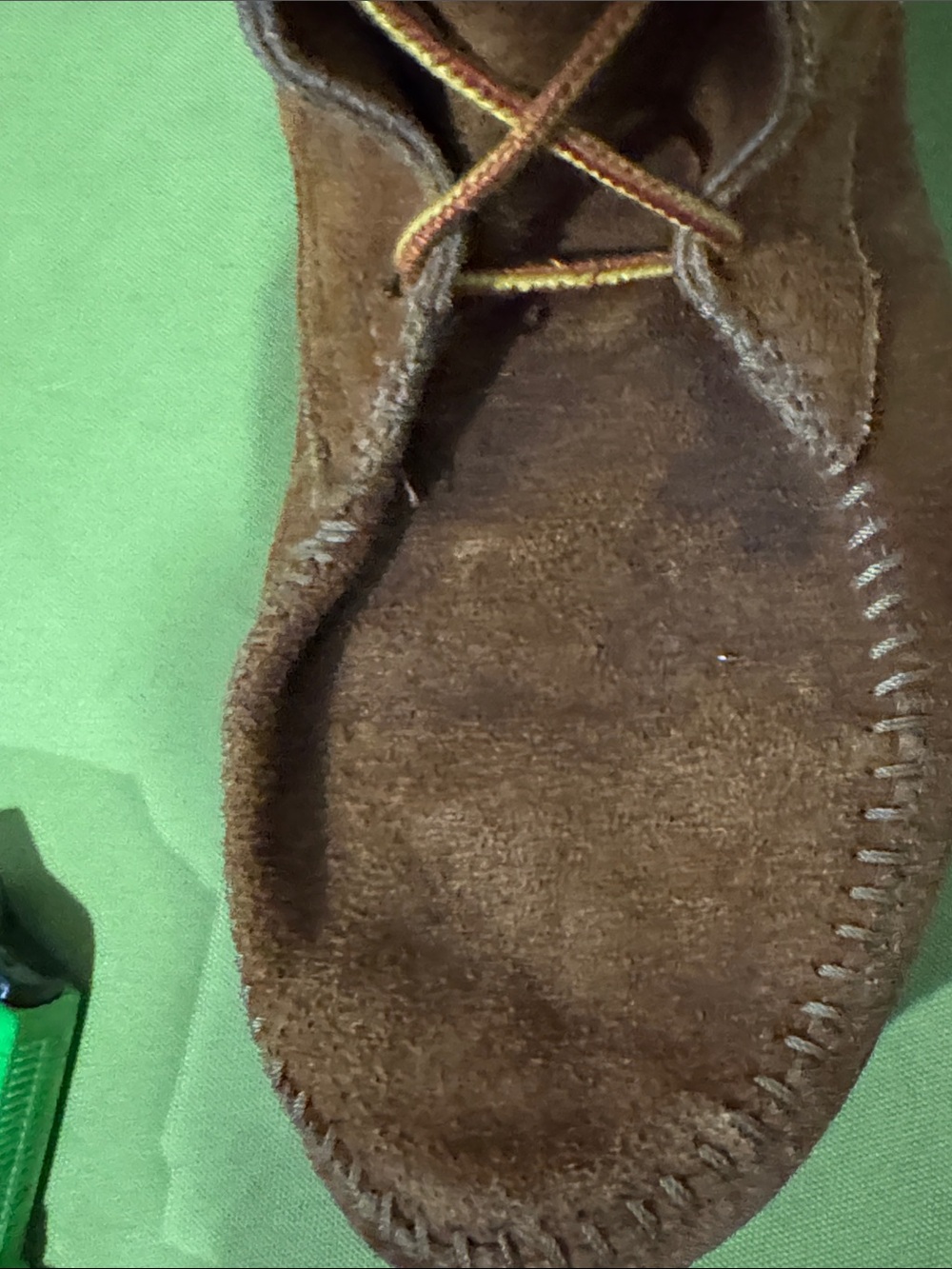 Vintage Minnetonka Brown Suede Fringe Knee High Lace Up Boots - Picture 11 of 16